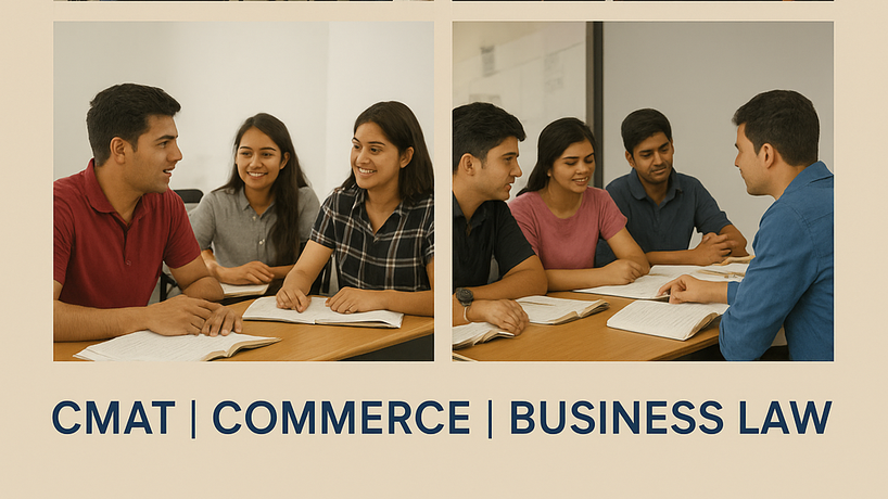 Unlock your potential with Ezair Commerc'ia! Expert support for CMAT and tutoring in Commerce and Business Law. Start your path to success with us today! Call: 9622701070  